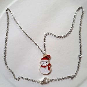 Snowman Necklace